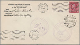 Flugpost Übersee: 1931, Mineola. N.Y. Nach Mineola. N.Y., "ROUND THE WORLD FLIGHT Of The Winnie Mae" - Andere & Zonder Classificatie