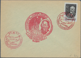 Raketenpost: 1959 "Konstantin E. Tsiolkovsky" Special Commemorative Cachet In RED, Violet And Black - Other & Unclassified