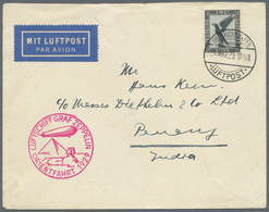 Zeppelinpost Deutschland: 1929, Orientfahrt, Auflieferung Friedrichshafen Mit Sonderbestätigungsstem - Posta Aerea & Zeppelin