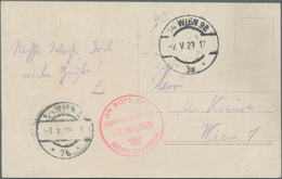 Zeppelinpost Deutschland: 1929, ZEPPELIN-Austria-Drive On Picture Postcard Without Franking, Mail Dr - Airmail & Zeppelin
