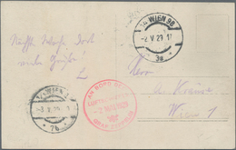 Zeppelinpost Deutschland: 1929, ZEPPELIN-Austria-Drive On Picture Postcard Without Franking, Mail Dr - Luft- Und Zeppelinpost