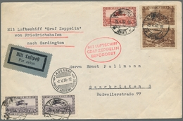 Zeppelinpost Deutschland: 1930 - Schweizfahrt, Zuleitung Saar Auf Portorichtige Frankiertem Flugbrie - Luft- Und Zeppelinpost