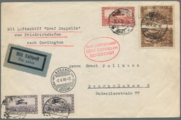 Zeppelinpost Deutschland: 1930 - Schweizfahrt, Zuleitung Saar Auf Portorichtige Frankiertem Flugbrie - Correo Aéreo & Zeppelin