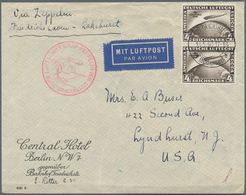 Zeppelinpost Deutschland: 1930. Original Airmail Cover Flown On The Graf Zeppelin Airship's May 1930 - Correo Aéreo & Zeppelin