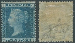 1858-79 GREAT BRITAIN SG 45 2d PLATE 8 (CI) MH * - RC6-7 - Nuovi