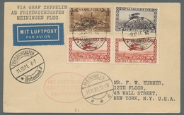 Zeppelinpost Deutschland: 1931 - Fahrt Nach Meiningen, Zuleitung Saar Auf Hochwertig Mit U.a. Mi. 10 - Airmail & Zeppelin