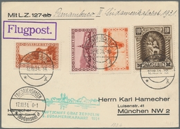 Zeppelinpost Deutschland: 1931 - 3. SAF, Zuleitung Saar Auf Karte Mit Auflieferung Friedrichshafen, - Posta Aerea & Zeppelin