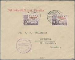 Zeppelinpost Europa: 1930, Balticsea Flight With 'Graf Zeppelin', Finland Post With 2 Zeppelin Overp - Otros - Europa