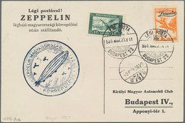 Zeppelinpost Europa: 1931, Hungary Flight, Hungarian Post With 2 Budapest Circuit Flight Cover Resp. - Otros - Europa