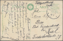 Deutsche Schiffspost - Marine: 1916/1917, Drei Ansichtskarten Eines Besatzungsmitgliedes Des Hilfkre - Other & Unclassified