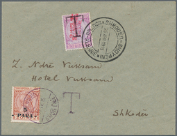 Albanien - Lokalausgaben: SHKODER, 1915, Albania 5 Pa On 2 Q Red-brown/yellow, Single Franking On Un - Albanië