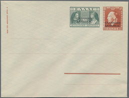 Albanien - Ganzsachen: 1940, Greek Occupation Of Epirus, Stationery Envelope 3dr. Red-brown+50lep. O - Albanie