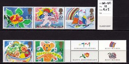 5 Timbres Neufs** N° 1367 à 1371 Avec 6 Vignettes Attenantes (2 Non Visibles) - Unused Stamps