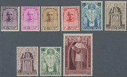 Belgien: 1932, Cardinal Mercier, 10c.-10fr., Complete Set Of Nine Values, Fresh Colours And Well Per - Otros & Sin Clasificación