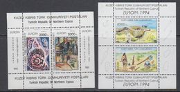 Europa Cept 1993 +1994 Northern Cyprus 2 M/s  ** Mnh (45951) ROCK BOTTOM PRICE - 1994