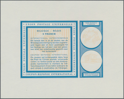 Belgien: 1966. Essay Coloured Cobalt-blue With Light-chrome-yellow Background Illustrations For 8 Fr - Otros & Sin Clasificación