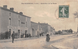 ¤¤  -  SAINT-HERMINE   -   Quartier De La Gare   -  Café Du Tramway " H. COUTIN "     -  ¤¤ - Sainte Hermine