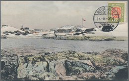 Dänemark - Grönland: 1908, Ppc "KOLONIEN GODTHAAB" Used From Reykjavik 17.6.1908 To St.Malo/France, - Brieven En Documenten