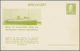 Dänemark - Ganzsachen: 1947-56 Three Different Postal Stationery Cards For The State Railway Ferry A - Ganzsachen