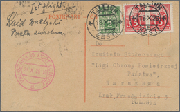 Estland: 1926, First Flight LOT Of "TALLINN * * EESTI 18 X 26 To Warsaw, 95 Copies Were Flown. - Estonia