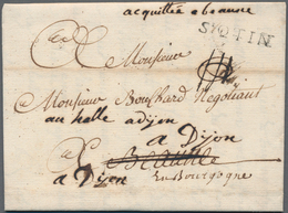 Frankreich - Vorphila: 1769, "ST. QTIN" (St. Quentin) One-liner On Complete Folded Letter To Berune - 1792-1815: Dipartimenti Conquistati