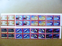 SALE! Block Of 4 Of 8 MNH Post Stamps Set Space Halley's Comet 1986 Mi 630/37 - Amérique Du Nord