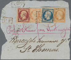Frankreich: 1855, 10,20, 40 And 80 C Napoleon III - EMPIRE FRANC, Mostly Three Sides Well Margined A - Unused Stamps