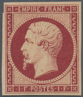 Frankreich: 1853, Empire Nd 1fr. Carmine, Deep Intense Colour With Utmost Pristine And Clear Appeara - Nuovi