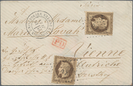 Frankreich: 1867 EXPOSITION UNIVERSELLE In Paris: Small Cover Sent From The Exposition To Austria, F - Unused Stamps