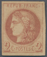 Frankreich: 1870, Bordeaux Issue, 2c. Brown-red "impression Fine Dite De Tours", Report 1, Fresh Col - Ongebruikt