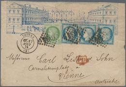 Frankreich: 1875 Illustrated Envelope (probably Depicting A Factory In Troyes) Used From Troyes To V - Nuovi