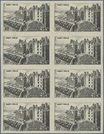 Frankreich: 1945, Reconstruction Of Destroyed Cities Complete Set Of Four In IMPERFORATED Blocks Of - Unused Stamps