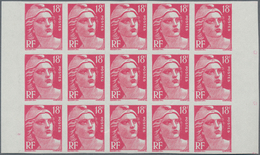 Frankreich: 1951, Definitive Issue 'Marianne (Gandon)' Complete Set Of Five In IMPERFORATED Blocks O - Unused Stamps