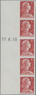 Frankreich: 1955, Definitive Issue 'Marianne (Muller)' 6fr. Brownish-red In A Vertical IMPERFORATED - Ungebraucht