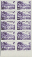 Frankreich: 1959, Landscapes Complete Set Of Three 030fr. Palais De L'Elysée, 85fr. Evian-les-Bains - Ungebraucht