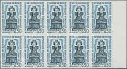 Frankreich: 1962, Resistance Set Of Three In IMPERFORATED Blocks Of Ten From Different Margins, MNH - Unused Stamps