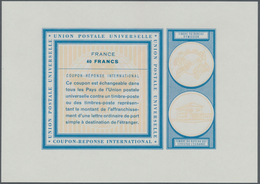 Frankreich: 1966. Essay Coloured Cobalt-blue With Light-chrome-yellow Background Illustrations For 4 - Ungebraucht