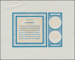 Frankreich: 1966. Essay Coloured Cobalt-blue With Light-chrome-yellow Background Illustrations For 4 - Ungebraucht