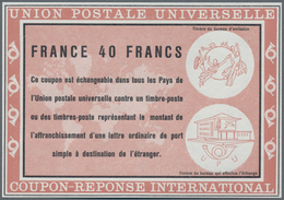 Frankreich: 1966. Essay Coloured Light Brownish Red For "International Reply Coupon 40 Francs" (Vien - Unused Stamps