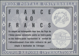 Frankreich: 1966. Essay Gray Coloued For International Reply Coupon 40 Francs (Vienna Type). Collect - Ungebraucht