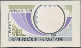 Frankreich: 1975. Original Sketch Of An Unadopted Stamp For Arphila 75 Paris. Unique And Very Attrac - Unused Stamps