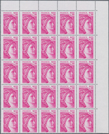 Frankreich: 1978, Definitives "Sabine De Gandon", MISSING PHOSPHOR (BRILLIANT GUM), 0.80fr.-2.10fr., - Unused Stamps