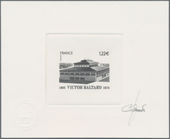 Frankreich: 2005, 200th Birthday Of Victor Baltard, Two Artists Proofs (in Black), Signed By The Art - Unused Stamps