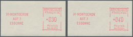 Frankreich - Automatenmarken: 1970, Monteron "SA 00001", Type 2, Official Set Of Two Stamps 0.30fr. - Otros & Sin Clasificación