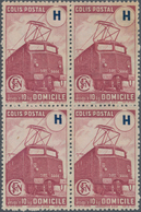 Frankreich - Postpaketmarken: 1945, Electro Locomotive 'red-wine Coloured' (Domicile, Lie-de-vin) In - Autres & Non Classés