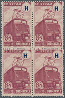 Frankreich - Postpaketmarken: 1945, Timbres De Prestation, Not Issued "Domicile" Claret With "H" Val - Andere & Zonder Classificatie