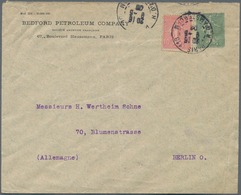 Frankreich - Ganzsachen: 1906. Private Envelope 15c Semeuse Lignée "Bedford Petroleum Company, Paris - Sonstige & Ohne Zuordnung
