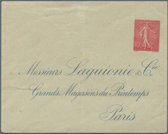 Frankreich - Ganzsachen: 1907/1920. Private Envelope 10c Semeuse Lignée "Laguionie Et Cie, Paris". U - Otros & Sin Clasificación