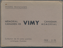 Frankreich - Ganzsachen: 1938, 50 C Vimy Postal Stationery Picture Postcards, Complete Set Of 10 Ite - Sonstige & Ohne Zuordnung