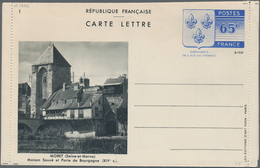 Frankreich - Ganzsachen: 1938, 65 C Postal Stationery Picture Letter Card, Complete Set Of 10 Items - Autres & Non Classés